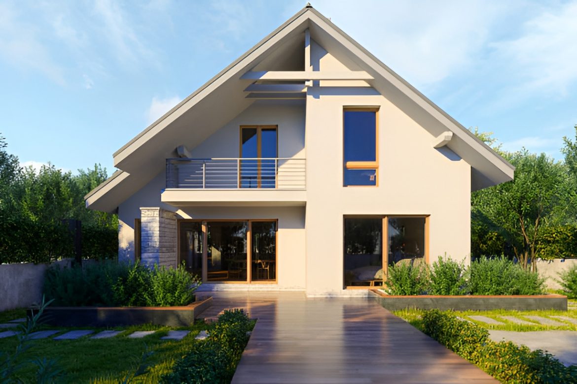 modern suburban house